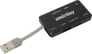 + Smartbuy 750, USB 2.0 3  SD/microSD/MS/M2 Combo,  (SBRH-750-K)